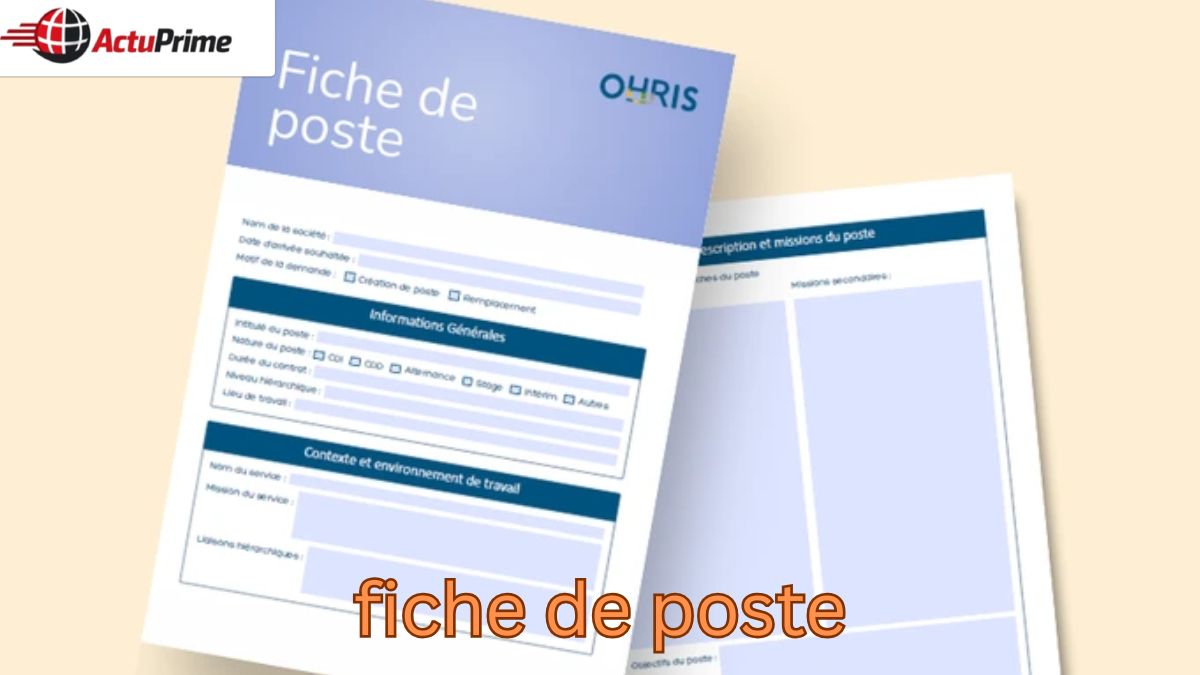 Fiche de poste exemple : guide clair + modèles utiles