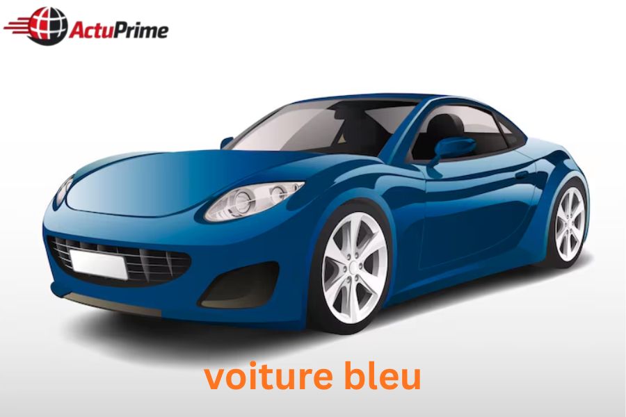 voiture bleu